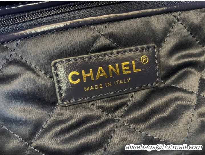 Promotional LARGE BACK PACK CHANEL 22 AS3313 DARK BLUE&GOLD