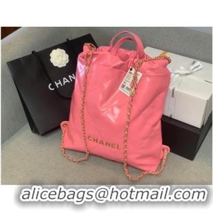 Affordable Price LARGE BACK PACK CHANEL 22 AS3313 PINK&GOLD