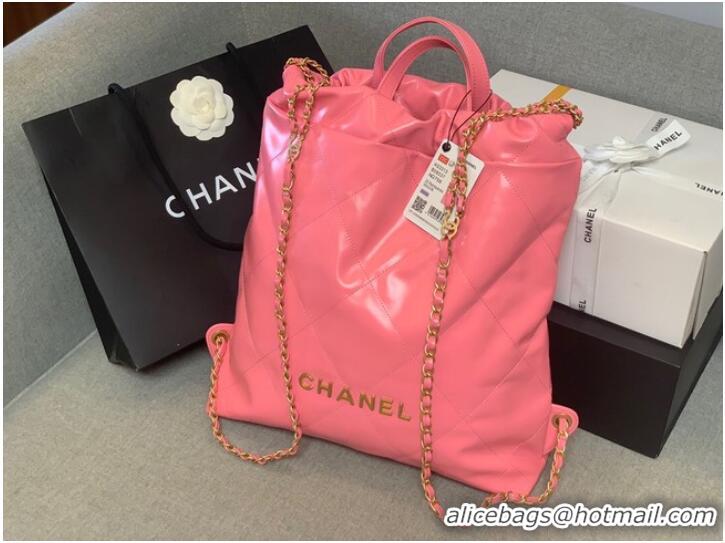 Affordable Price LARGE BACK PACK CHANEL 22 AS3313 PINK&GOLD