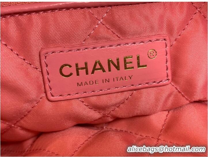 Affordable Price LARGE BACK PACK CHANEL 22 AS3313 PINK&GOLD