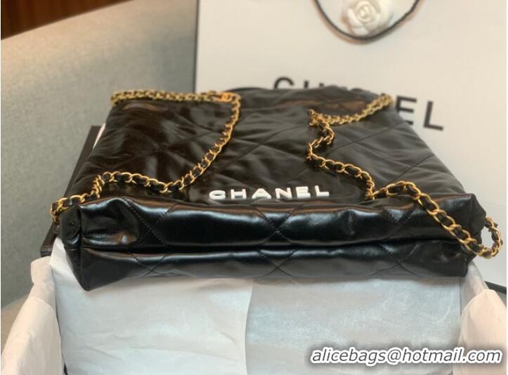 Shop Grade LARGE BACK PACK CHANEL 22 AS3313 BLACK&WHITE