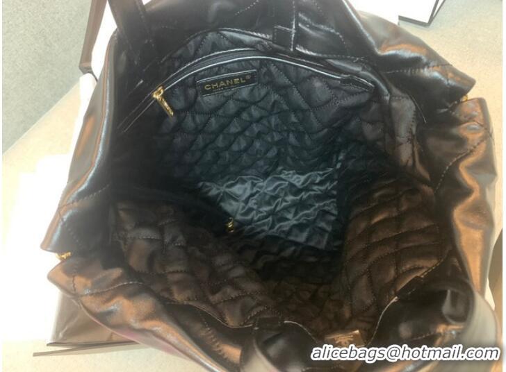 Shop Grade LARGE BACK PACK CHANEL 22 AS3313 BLACK&WHITE