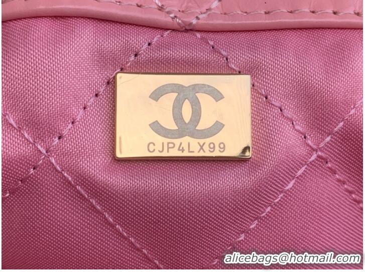 Good Product LARGE BACK PACK CHANEL 22 AS3313 LIGHT PINK&GOLD