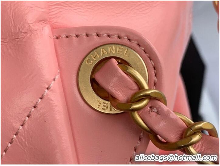 Good Product LARGE BACK PACK CHANEL 22 AS3313 LIGHT PINK&GOLD