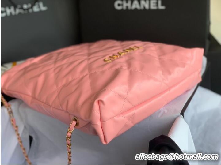 Good Product LARGE BACK PACK CHANEL 22 AS3313 LIGHT PINK&GOLD