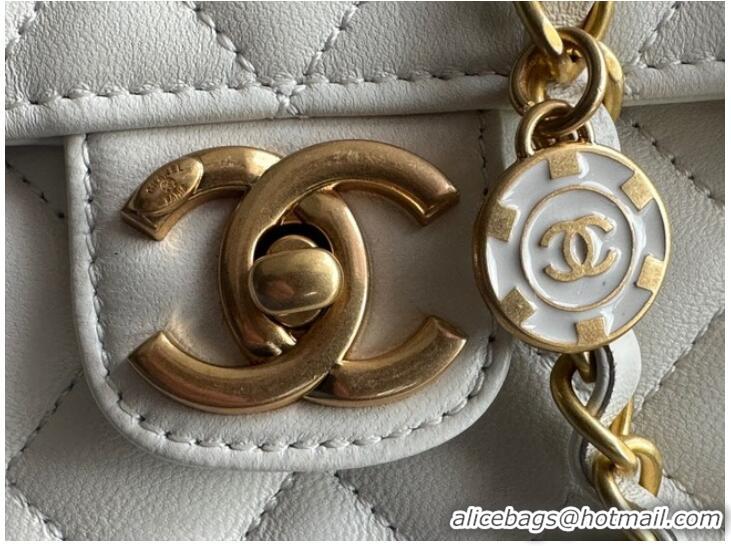 Promotional Discount CHANEL MINI FLAP BAG AS3737 white