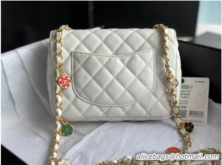 Promotional Discount CHANEL MINI FLAP BAG AS3737 white