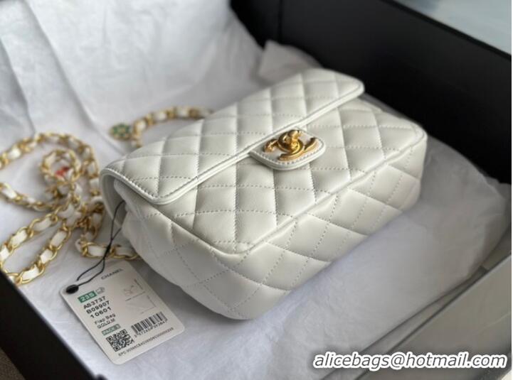 Promotional Discount CHANEL MINI FLAP BAG AS3737 white