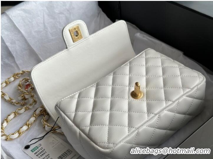 Promotional Discount CHANEL MINI FLAP BAG AS3737 white