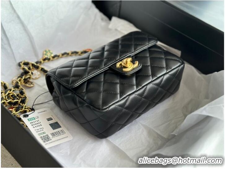 Top Quality CHANEL MINI FLAP BAG AS3737 black