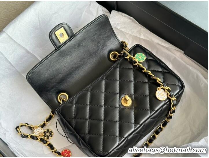 Top Quality CHANEL MINI FLAP BAG AS3737 black