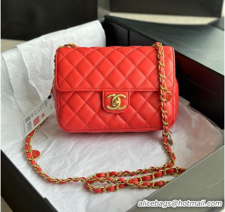 Good Product CHANEL MINI FLAP BAG AS3737 red