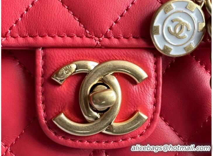 Good Product CHANEL MINI FLAP BAG AS3737 red