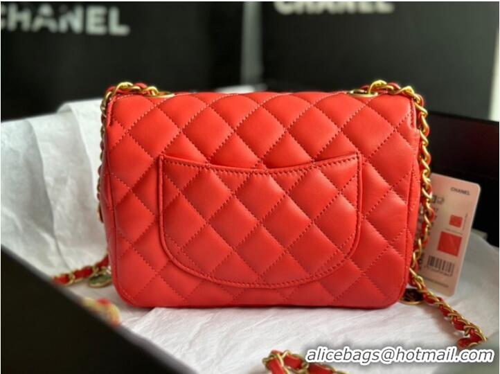 Good Product CHANEL MINI FLAP BAG AS3737 red