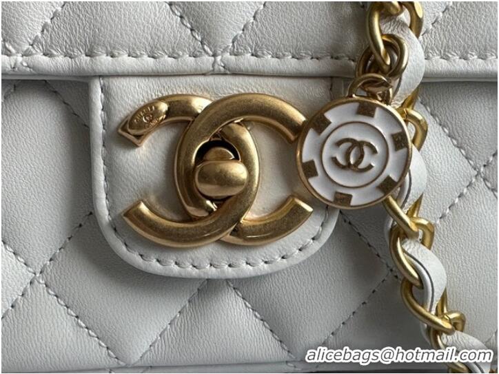 Affordable Price CHANEL MINI FLAP BAG AS3736 white