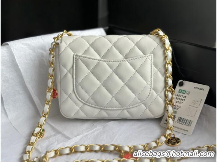 Affordable Price CHANEL MINI FLAP BAG AS3736 white