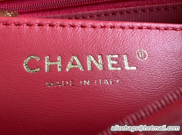 Luxury Discount CHANEL MINI FLAP BAG AS3736 red