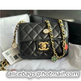 Most Popular CHANEL MINI FLAP BAG AS3736 black