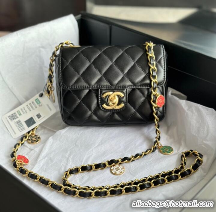 Most Popular CHANEL MINI FLAP BAG AS3736 black