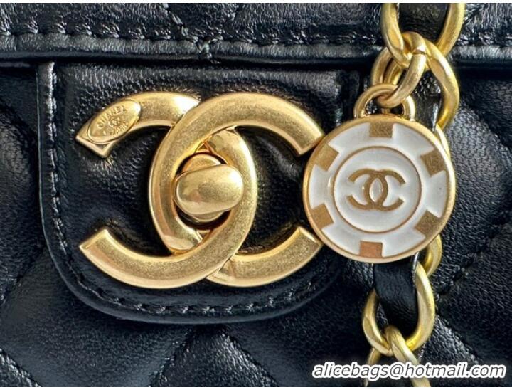 Most Popular CHANEL MINI FLAP BAG AS3736 black