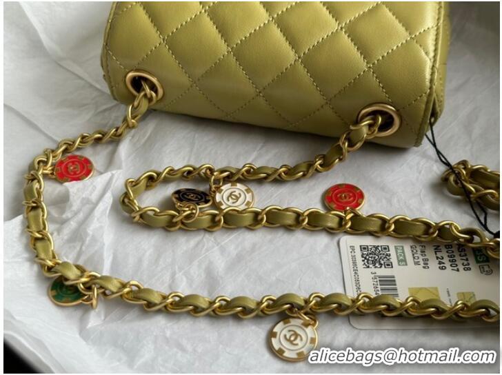 Classic Specials CHANEL MINI FLAP BAG AS3736 lemon