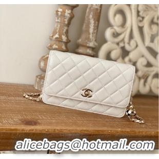 Top Quality CHANEL WALLET ON CHAIN AP1450 white