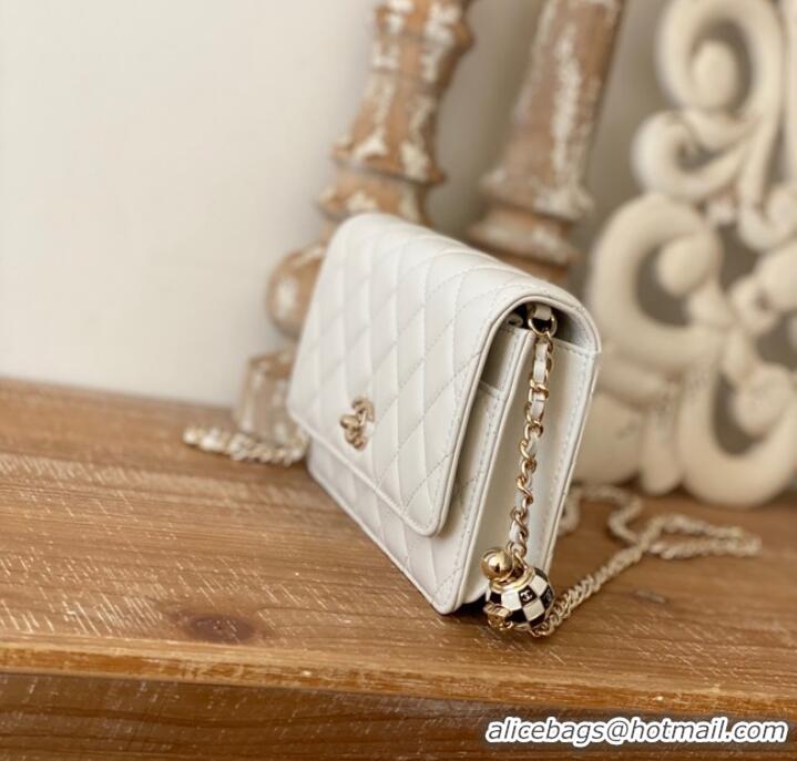 Top Quality CHANEL WALLET ON CHAIN AP1450 white