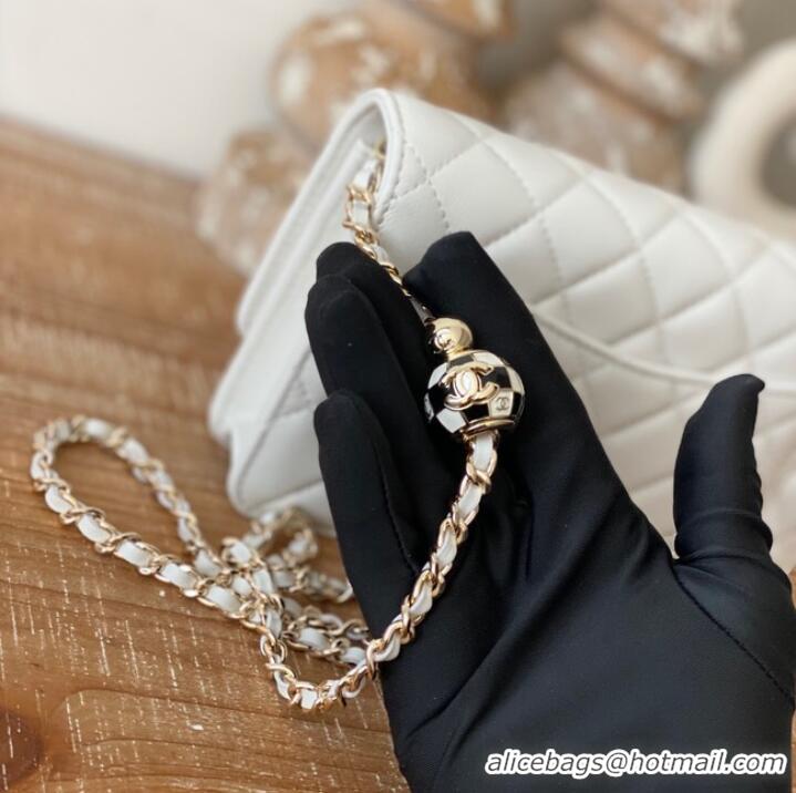 Top Quality CHANEL WALLET ON CHAIN AP1450 white