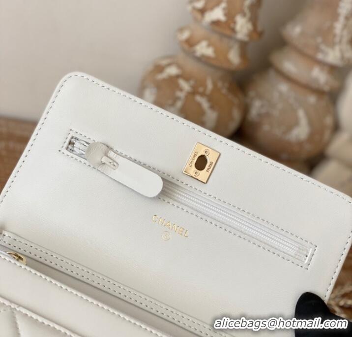 Top Quality CHANEL WALLET ON CHAIN AP1450 white