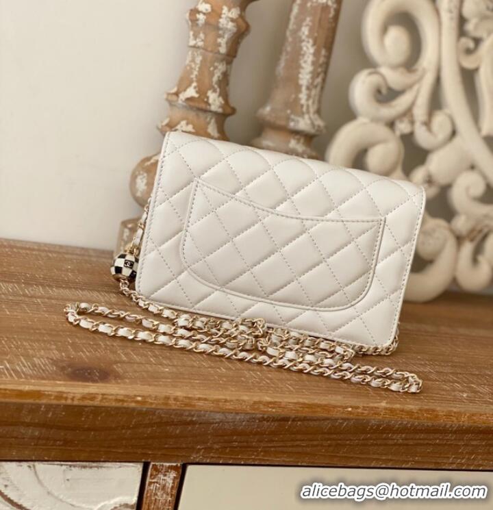 Top Quality CHANEL WALLET ON CHAIN AP1450 white