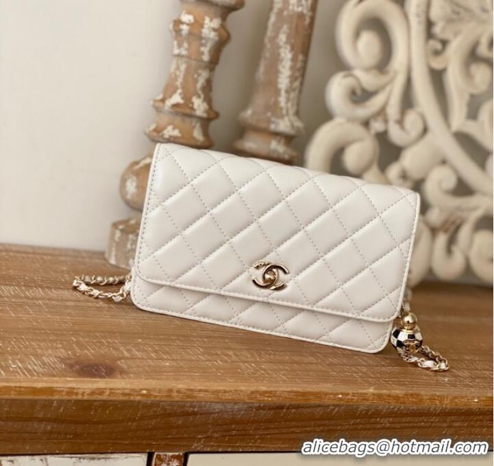 Top Quality CHANEL WALLET ON CHAIN AP1450 white