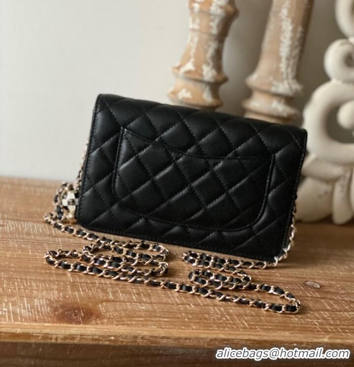 Good Product CHANEL WALLET ON CHAIN AP1450 BLACK