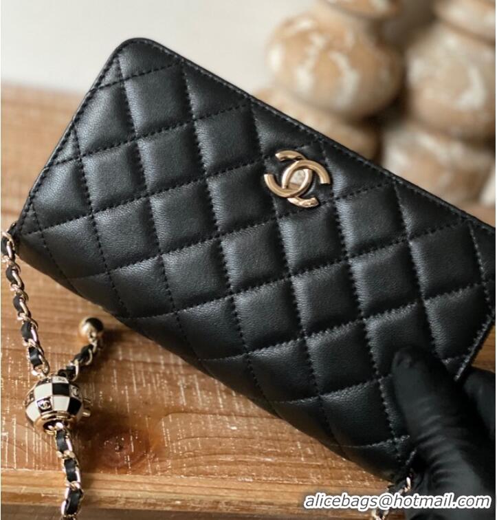 Good Product CHANEL WALLET ON CHAIN AP1450 BLACK