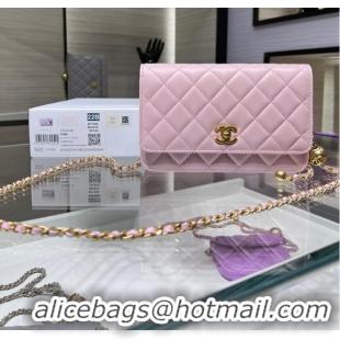 Good Quality CHANEL WALLET ON CHAIN AP1450 pink