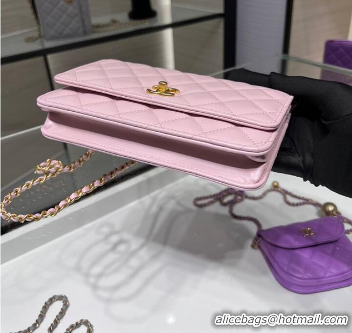 Good Quality CHANEL WALLET ON CHAIN AP1450 pink