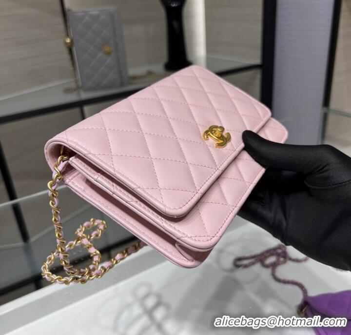 Good Quality CHANEL WALLET ON CHAIN AP1450 pink