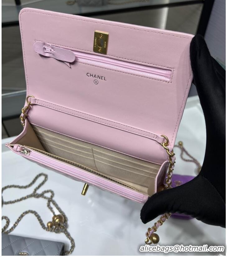 Good Quality CHANEL WALLET ON CHAIN AP1450 pink