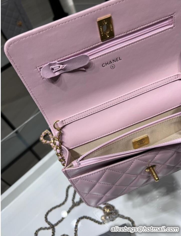 Good Quality CHANEL WALLET ON CHAIN AP1450 pink