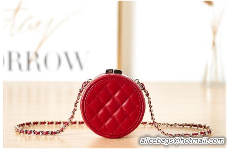 Reasonable Price CHANEL CLUTCH WITH CHAIN AP3074 Red & White