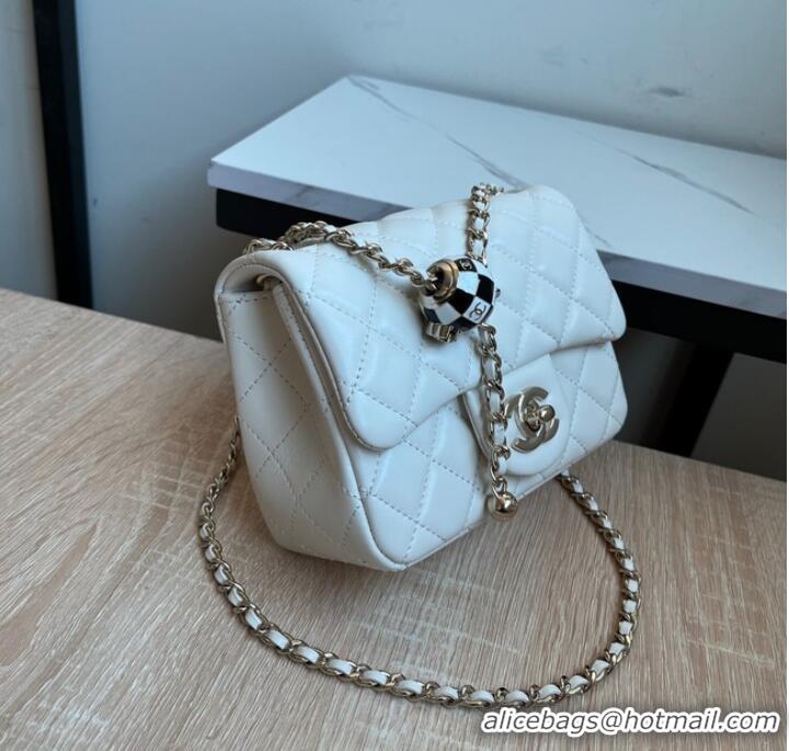 Well Crafted CHANEL MINI FLAP BAG AS1786 white