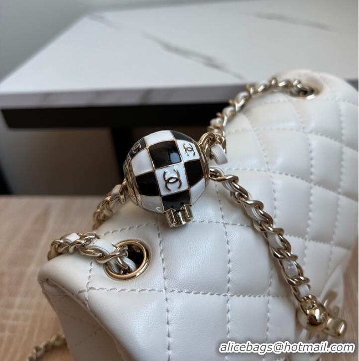 Well Crafted CHANEL MINI FLAP BAG AS1786 white