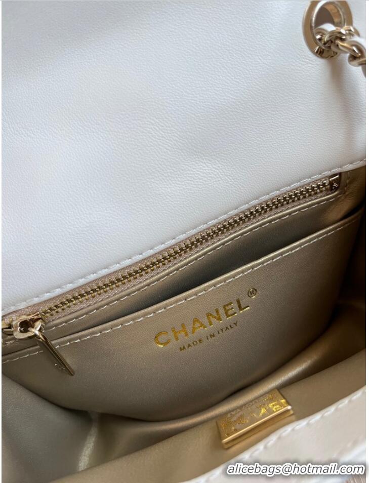 Well Crafted CHANEL MINI FLAP BAG AS1786 white