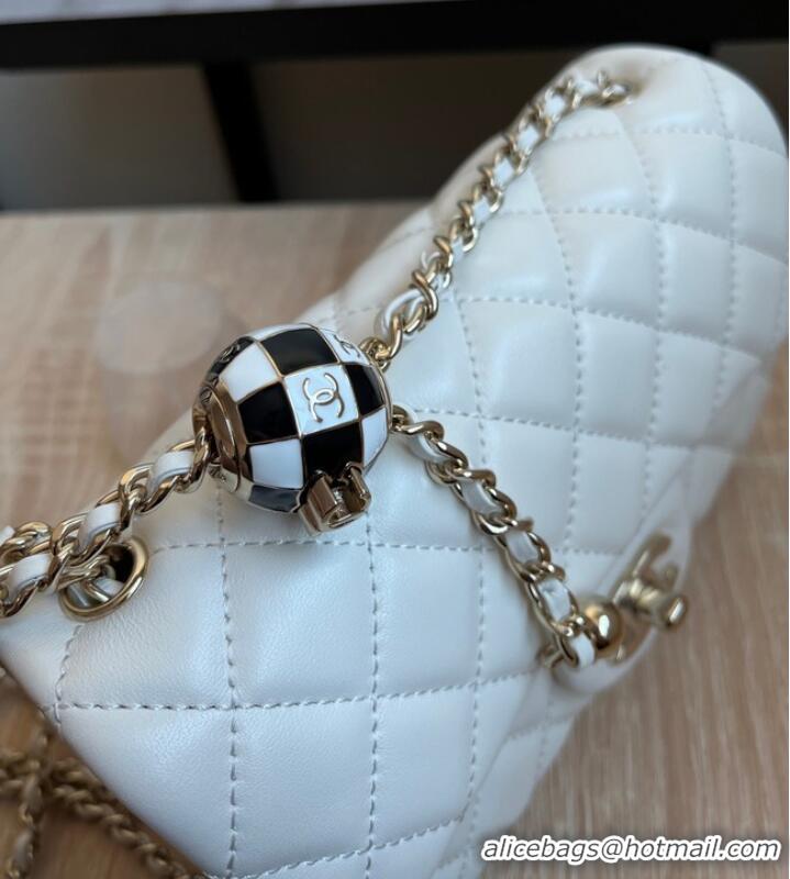 New Fashion CHANEL MINI FLAP BAG AS1787 white