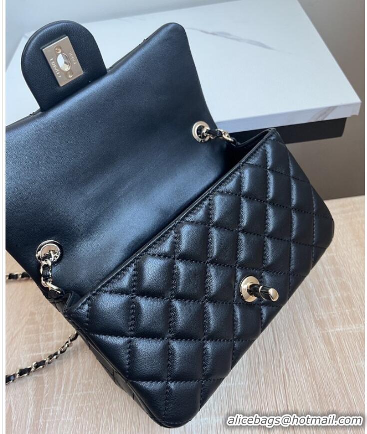 Unique Style CHANEL MINI FLAP BAG AS1787 black