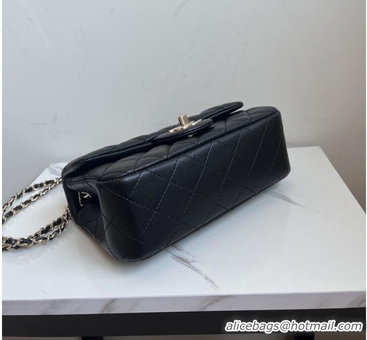 Unique Style CHANEL MINI FLAP BAG AS1787 black