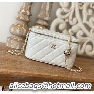 Super Quality CHANEL VANITY WITH CHAIN 81242 white