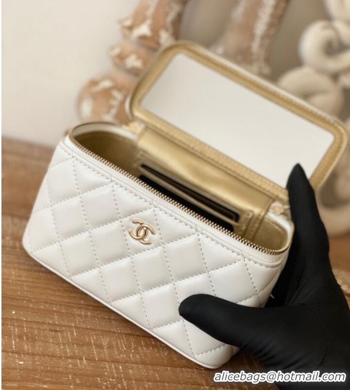 Super Quality CHANEL VANITY WITH CHAIN 81242 white