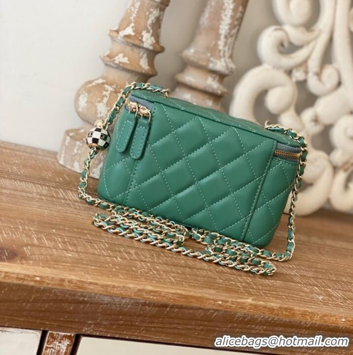 New Fashion CHANEL VANITY WITH CHAIN 81242 green