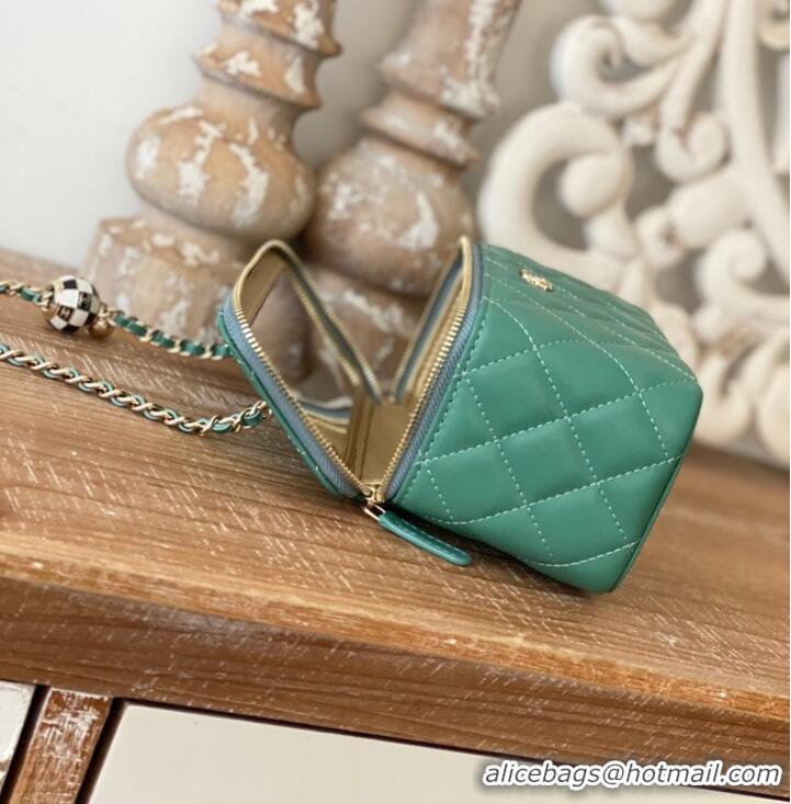 New Fashion CHANEL VANITY WITH CHAIN 81242 green