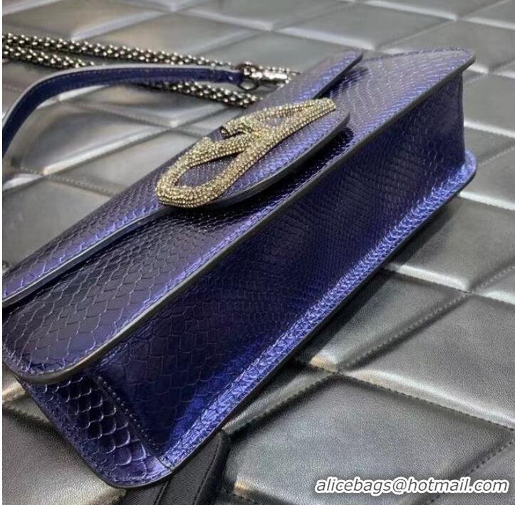 Shop Promotional VALENTINO Loco Crystal bag 2B0K30 dark blue